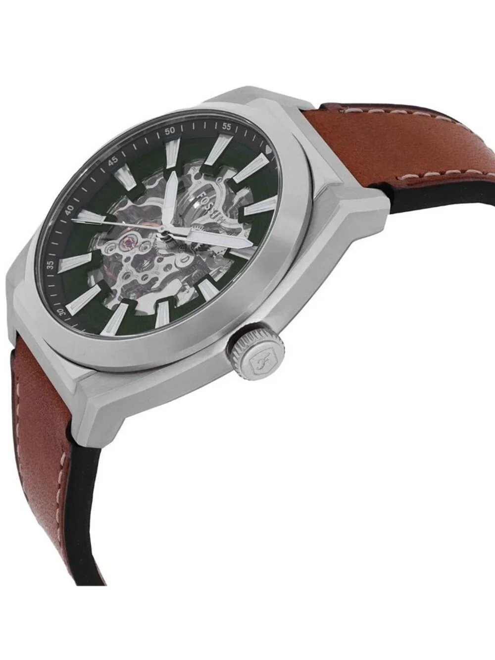 NWT Fossil Everett Automatic Green Dial Men's Watch